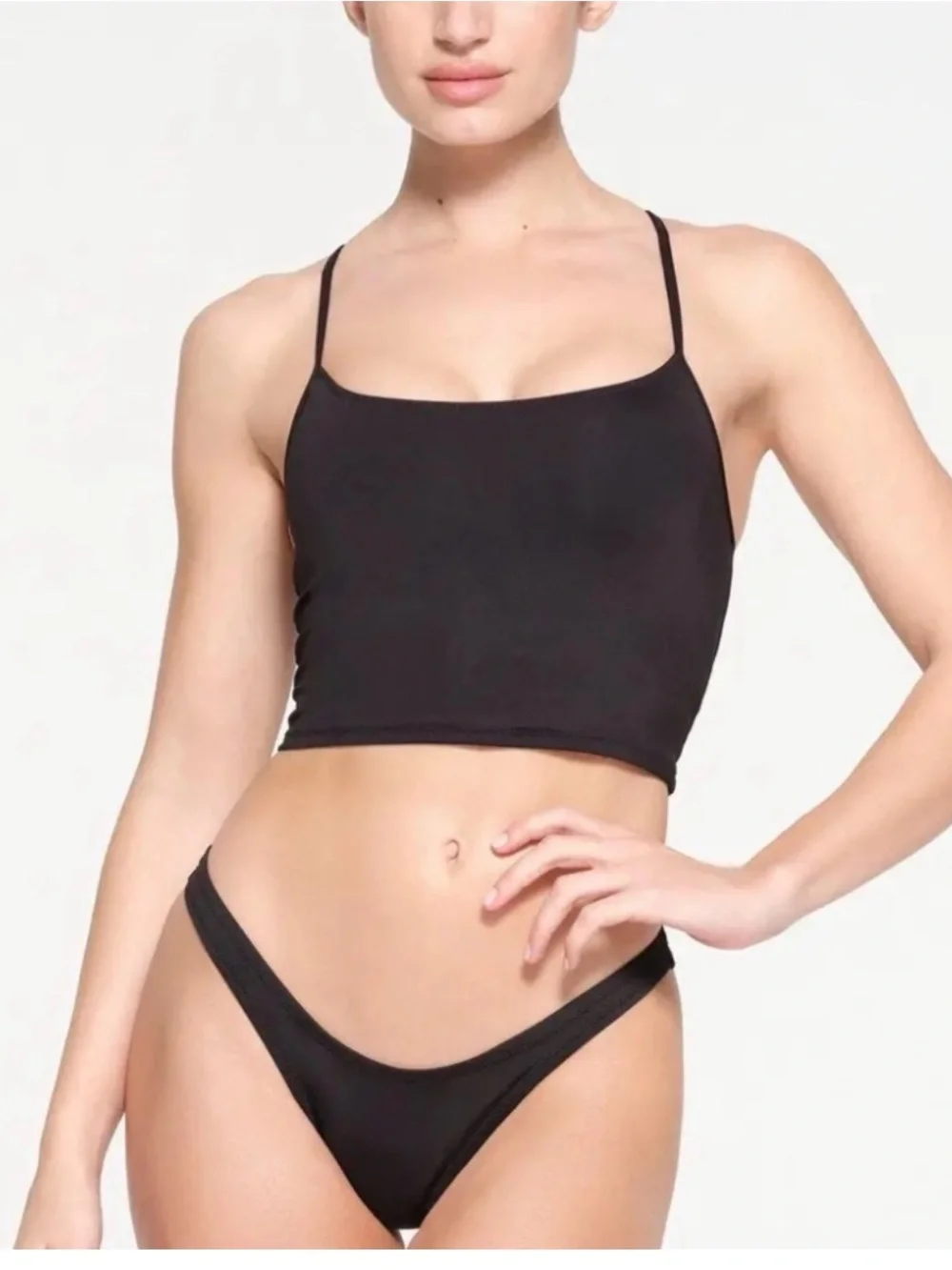 SKIMS SWIM CAMI TANK BIKINI TOP ONYX small